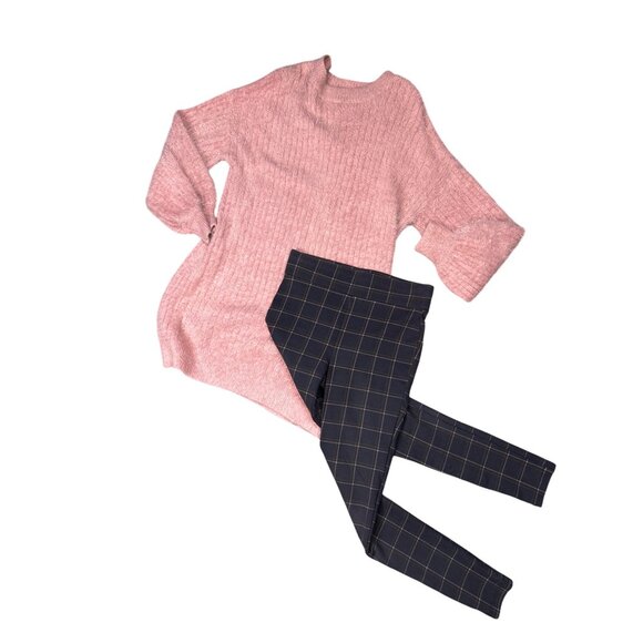 LOFT Plaid Leggings Size XS - Picture 2 of 7